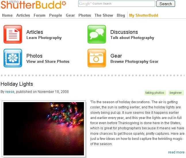 ShutterBudd Screen shot